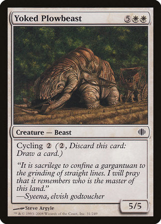 Yoked Plowbeast [Shards of Alara] | Exor Games Bridgewater