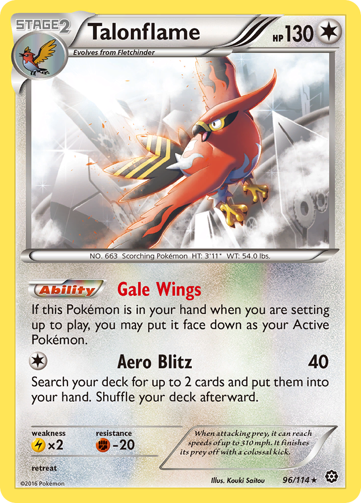 Talonflame (96/114) [XY: Steam Siege] | Exor Games Bridgewater