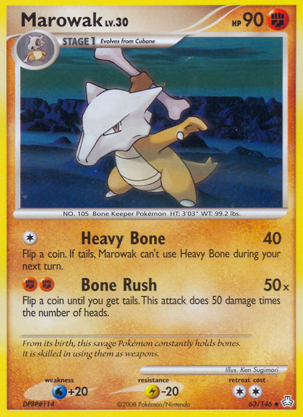 Marowak (63/146) [Diamond & Pearl: Legends Awakened] | Exor Games Bridgewater