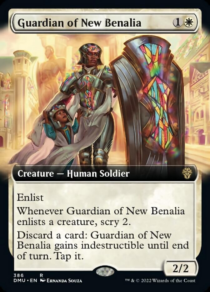 Guardian of New Benalia (Extended Art) [Dominaria United] | Exor Games Bridgewater