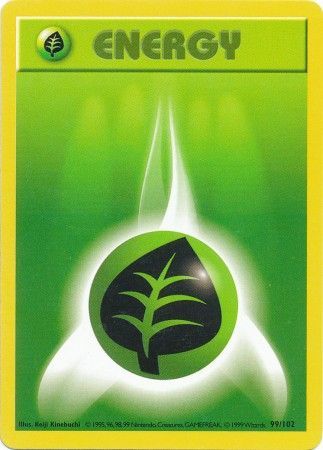 Grass Energy (99/102) [Base Set Shadowless Unlimited] | Exor Games Bridgewater