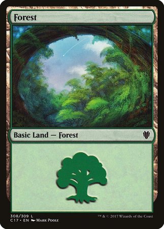 Forest (308) [Commander 2017] | Exor Games Bridgewater