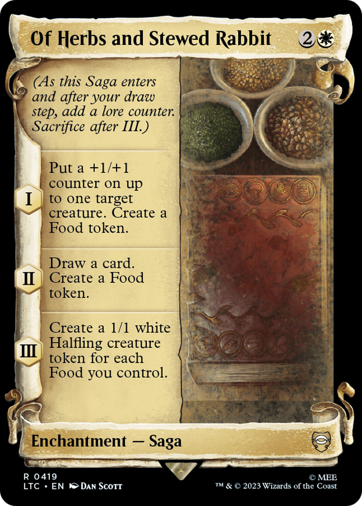 Of Herbs and Stewed Rabbit [The Lord of the Rings: Tales of Middle-Earth Commander Showcase Scrolls] | Exor Games Bridgewater