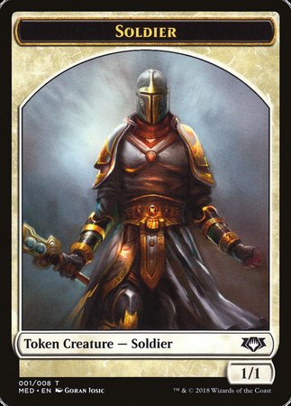 Soldier Token [Mythic Edition Tokens] | Exor Games Bridgewater