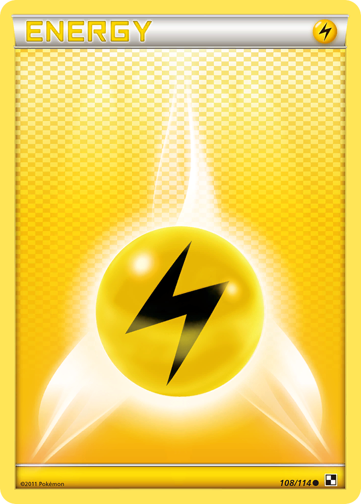 Lightning Energy (108/114) [Black & White: Base Set] | Exor Games Bridgewater