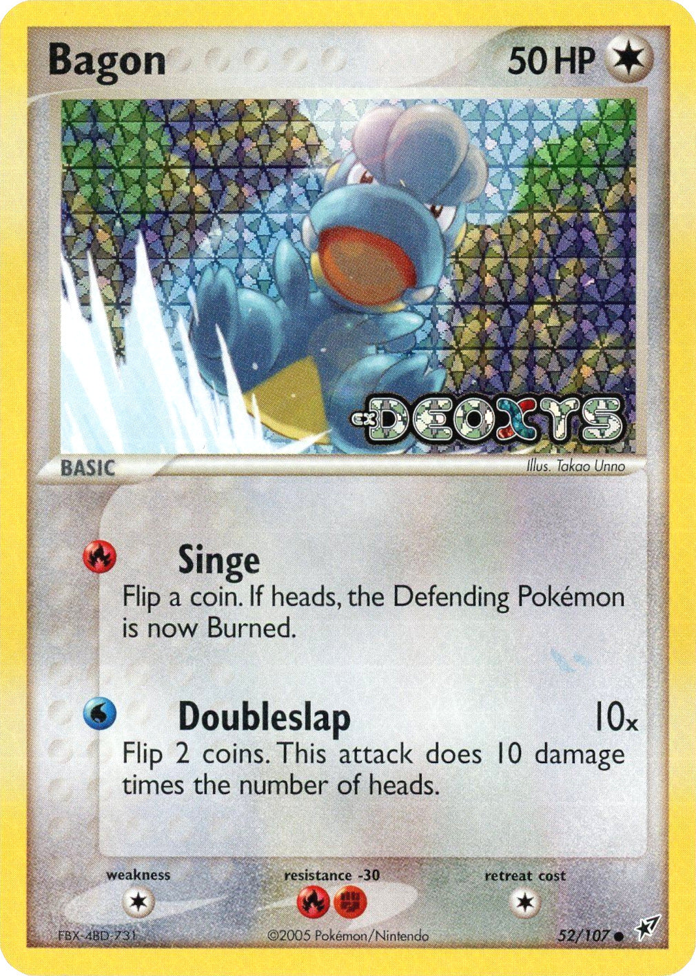 Bagon (52/107) (Stamped) [EX: Deoxys] | Exor Games Bridgewater