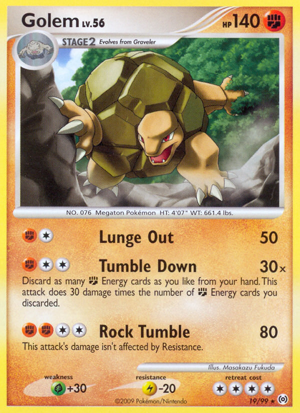 Golem (19/99) [Platinum: Arceus] | Exor Games Bridgewater