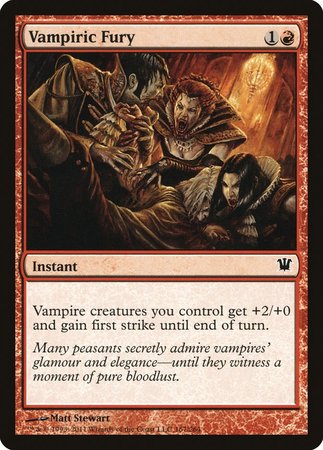 Vampiric Fury [Innistrad] | Exor Games Bridgewater