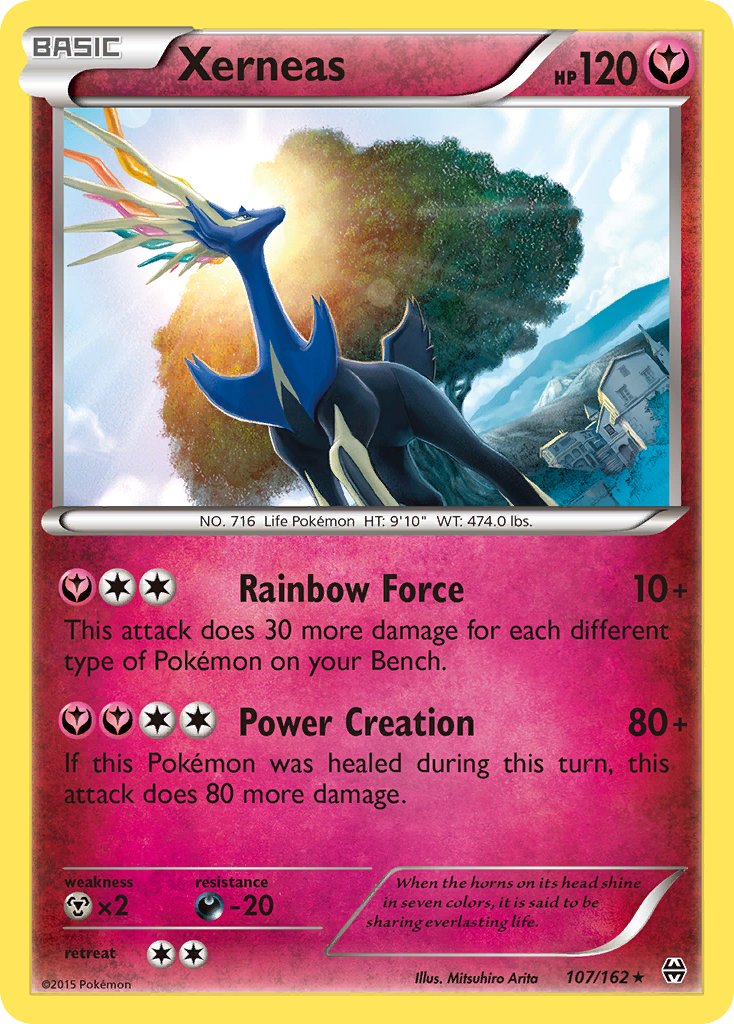 Xerneas (107/162) (Cosmos Holo) (Blister Exclusive) [XY: BREAKthrough] | Exor Games Bridgewater