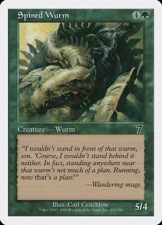 Spined Wurm [Seventh Edition] | Exor Games Bridgewater