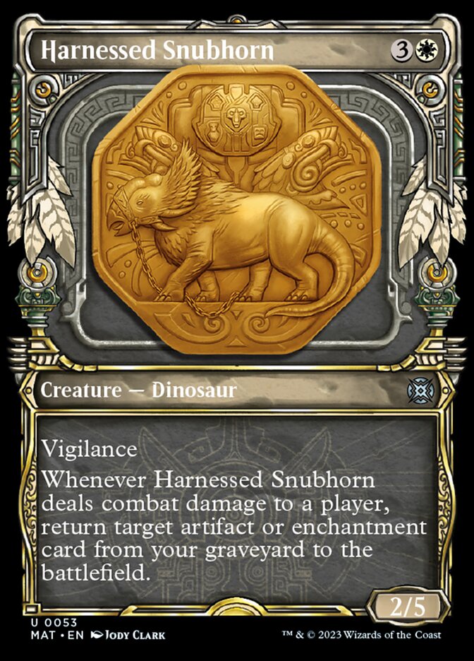 Harnessed Snubhorn (Showcase) [March of the Machine: The Aftermath] | Exor Games Bridgewater