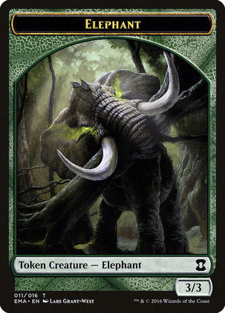 Elephant Token [Eternal Masters Tokens] | Exor Games Bridgewater