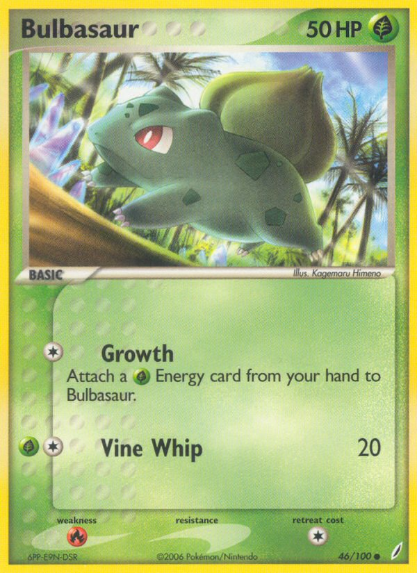 Bulbasaur (46/100) [EX: Crystal Guardians] | Exor Games Bridgewater