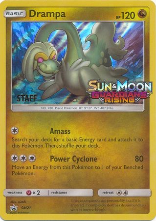 Drampa (SM21) (Staff Prerelease Promo) [Sun & Moon: Black Star Promos] | Exor Games Bridgewater