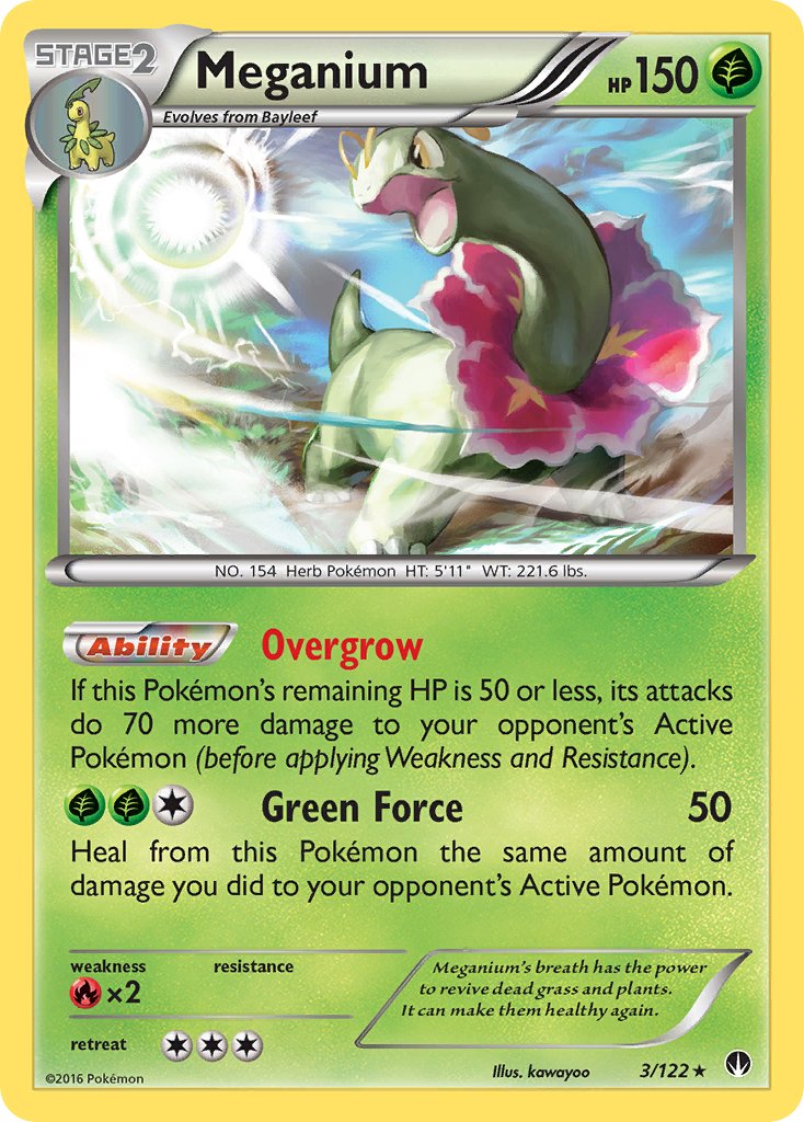 Meganium (3/122) (Cosmos Holo) (Blister Exclusive) [XY: BREAKpoint] | Exor Games Bridgewater