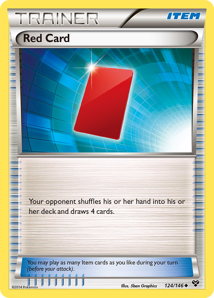 Red Card (124/146) [XY: Base Set] | Exor Games Bridgewater