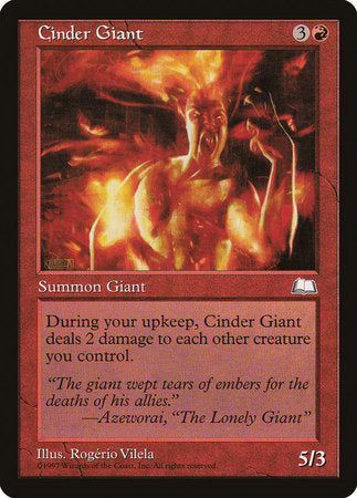 Cinder Giant [Weatherlight] | Exor Games Bridgewater