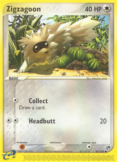 Zigzagoon (85/100) [EX: Sandstorm] | Exor Games Bridgewater