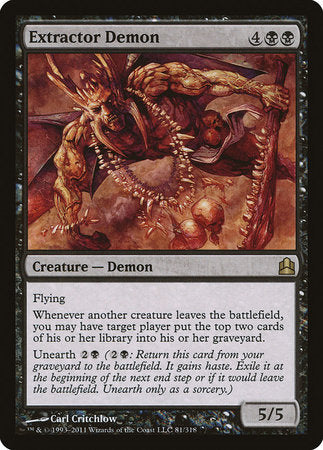 Extractor Demon [Commander 2011] | Exor Games Bridgewater