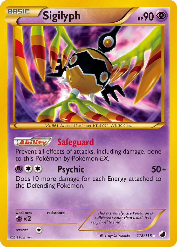 Sigilyph (118/116) [Black & White: Plasma Freeze] | Exor Games Bridgewater