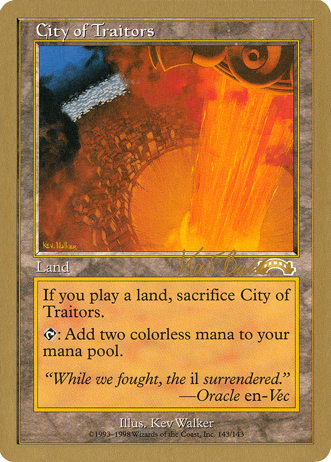 City of Traitors (Kai Budde) [World Championship Decks 1999] | Exor Games Bridgewater