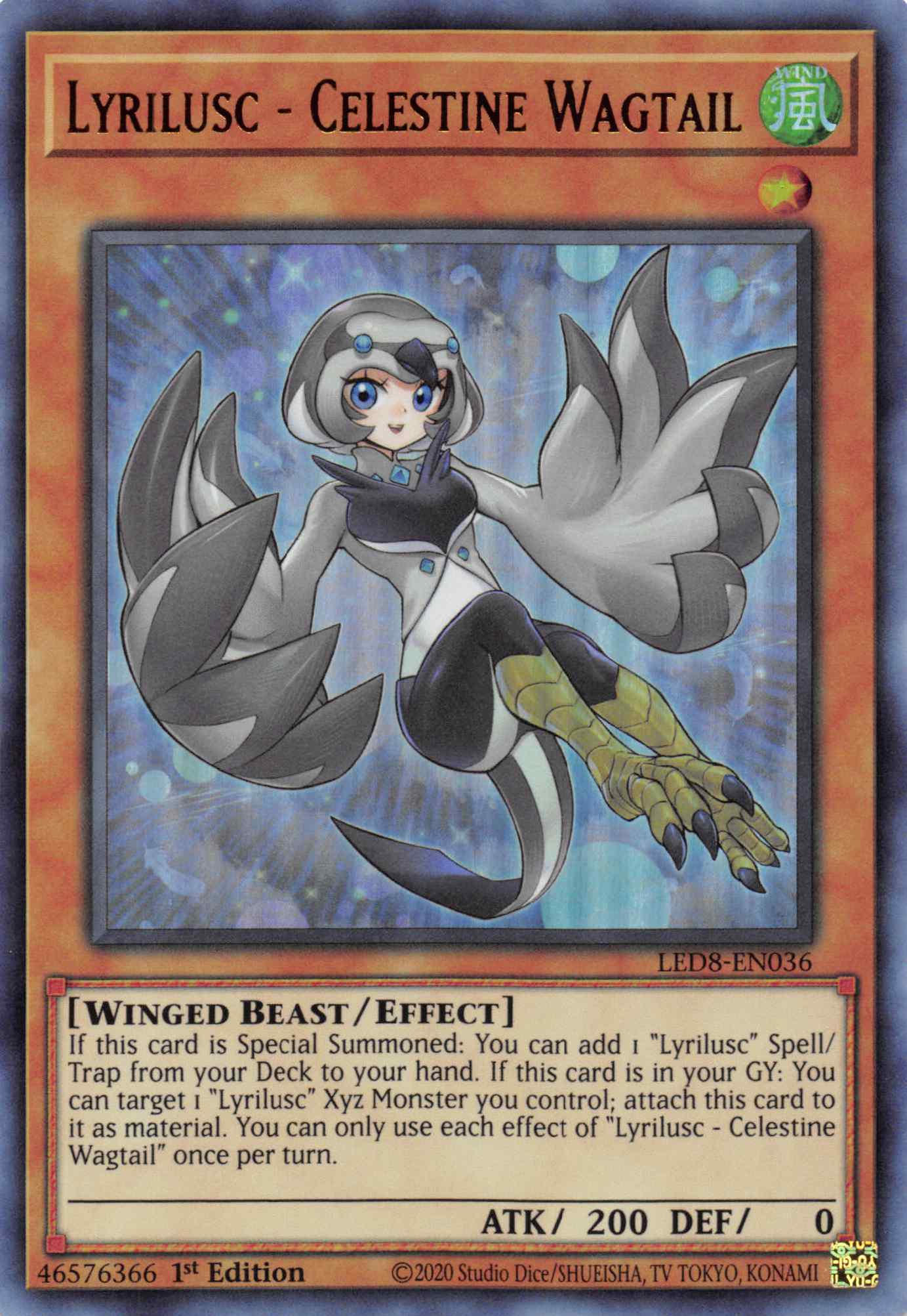 Lyrilusc - Celestine Wagtail [LED8-EN036] Ultra Rare | Exor Games Bridgewater