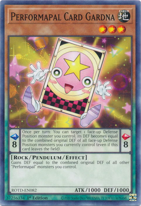 Performapal Card Gardna [ROTD-EN082] Common | Exor Games Bridgewater