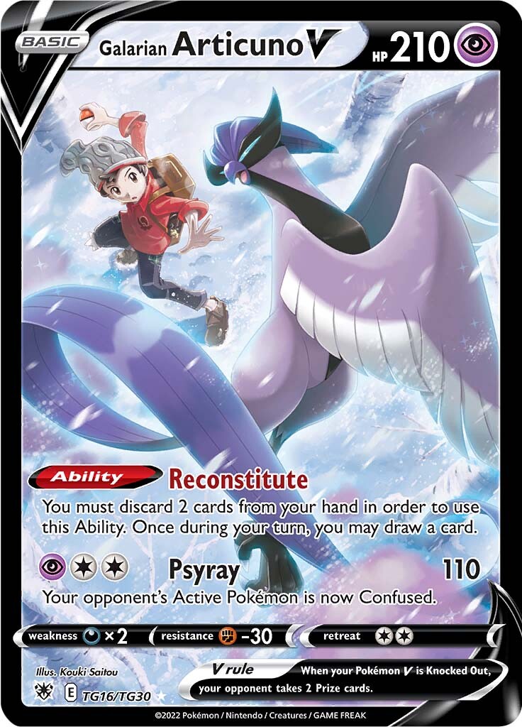 Galarian Articuno V (TG16/TG30) [Sword & Shield: Astral Radiance] | Exor Games Bridgewater