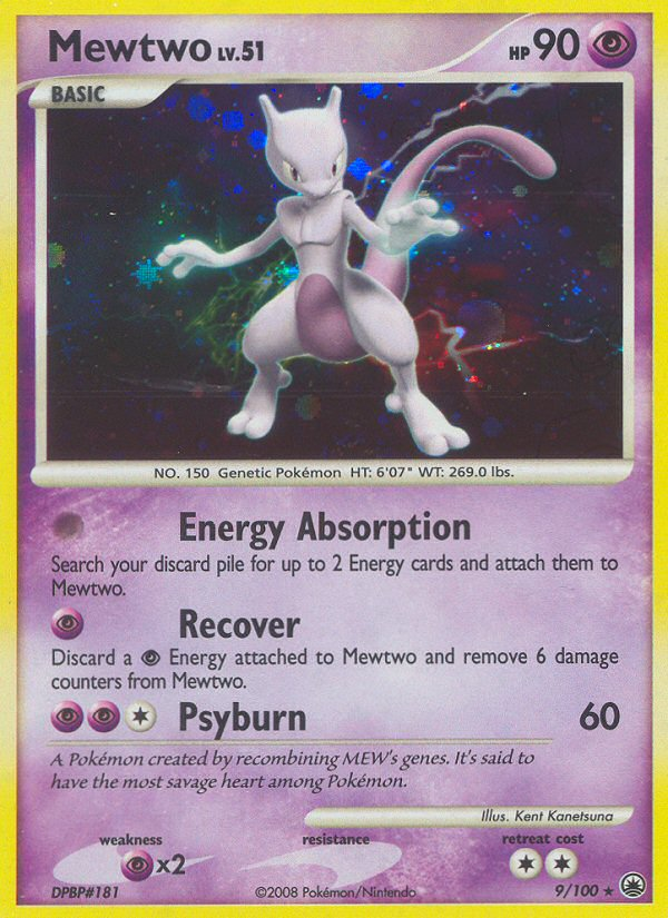 Mewtwo (9/100) [Diamond & Pearl: Majestic Dawn] | Exor Games Bridgewater