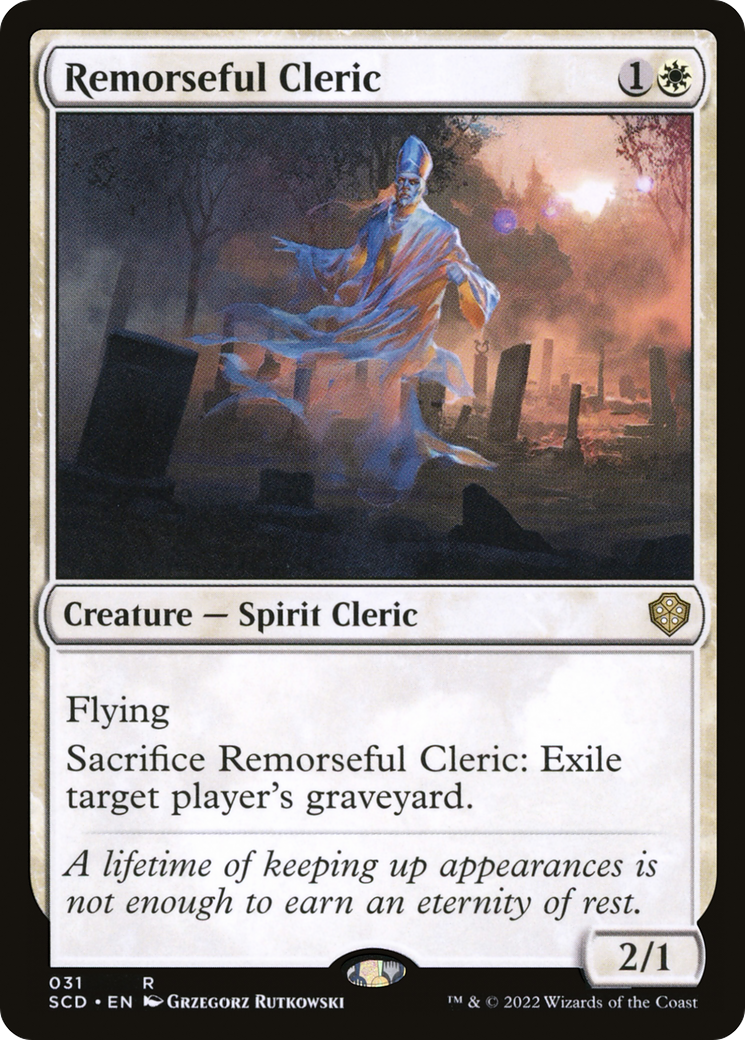 Remorseful Cleric [Starter Commander Decks] | Exor Games Bridgewater