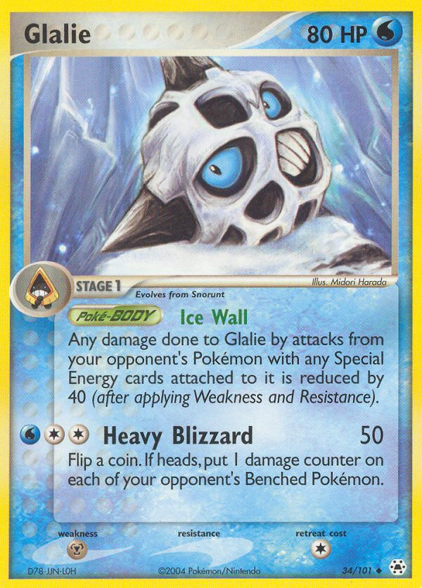 Glalie (34/101) [EX: Hidden Legends] | Exor Games Bridgewater