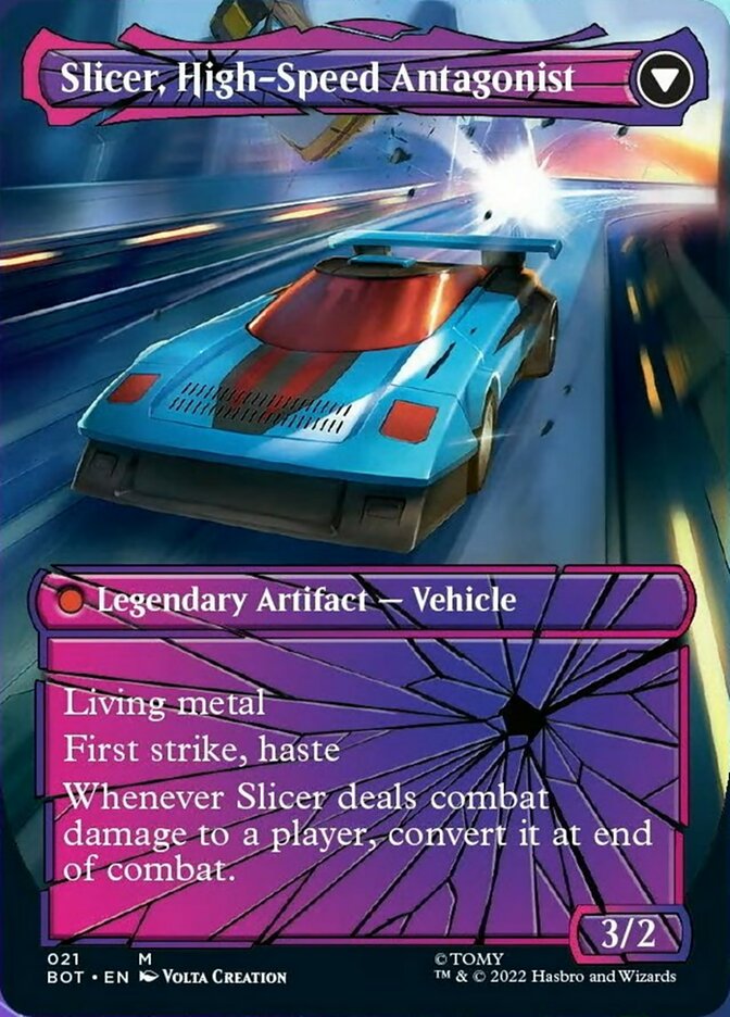 Slicer, Hired Muscle // Slicer, High-Speed Antagonist (Shattered Glass) [Universes Beyond: Transformers] | Exor Games Bridgewater