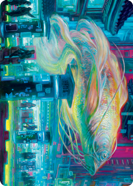 Skyswimmer Koi Art Card [Kamigawa: Neon Dynasty Art Series] | Exor Games Bridgewater