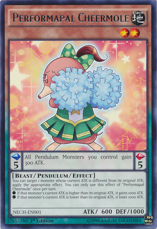 Performapal Cheermole [NECH-EN001] Rare | Exor Games Bridgewater