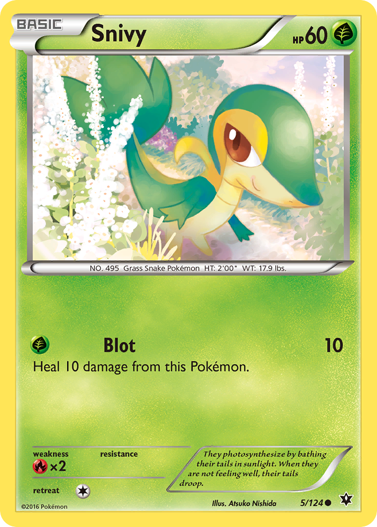 Snivy (5/124) [XY: Fates Collide] | Exor Games Bridgewater