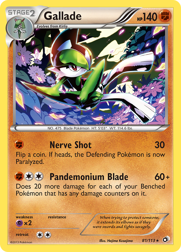 Gallade (81/113) [Black & White: Legendary Treasures] | Exor Games Bridgewater