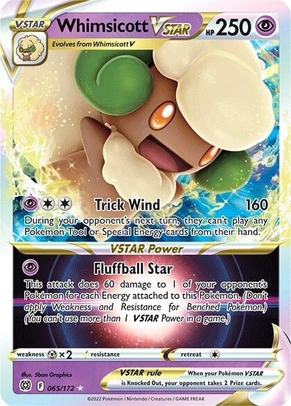 Whimsicott VSTAR (065/172) [Sword & Shield: Brilliant Stars] | Exor Games Bridgewater