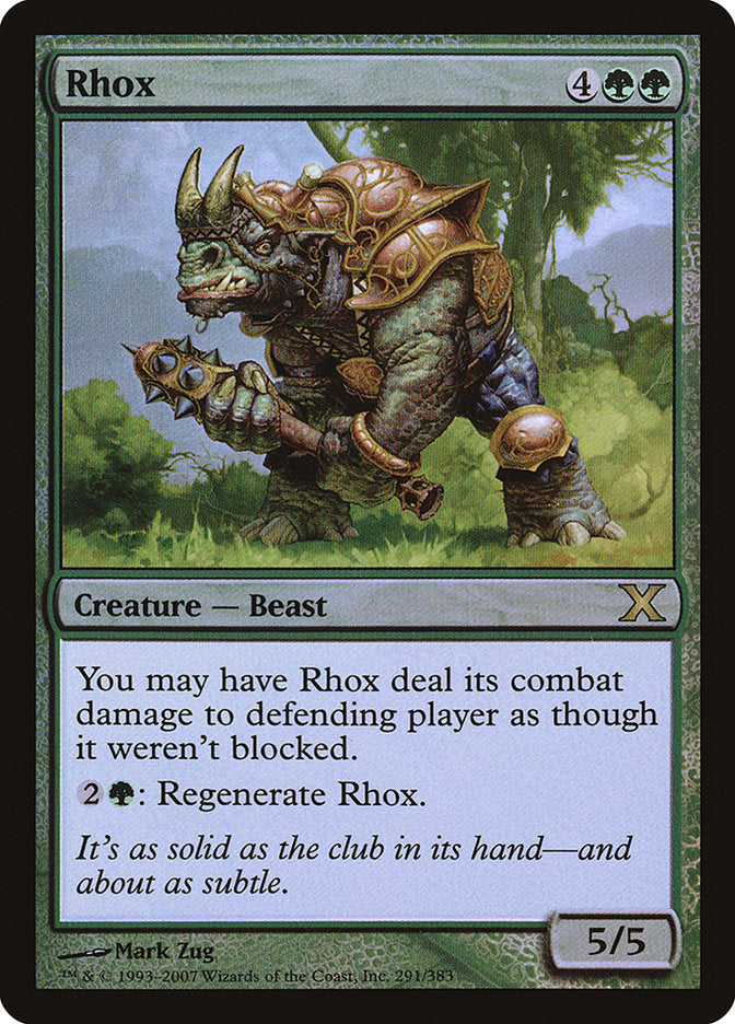 Rhox (Premium Foil) [Tenth Edition] | Exor Games Bridgewater