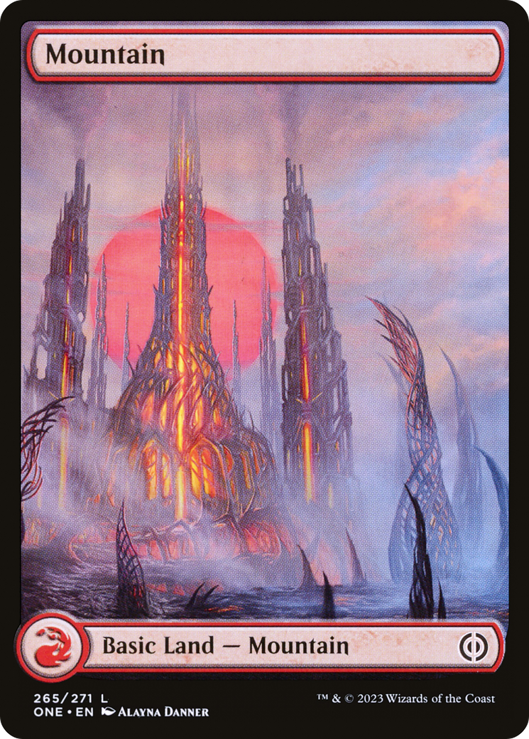 Mountain (265) (Full-Art) [Phyrexia: All Will Be One] | Exor Games Bridgewater