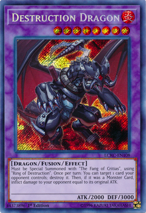 Destruction Dragon [LCKC-EN108] Secret Rare | Exor Games Bridgewater