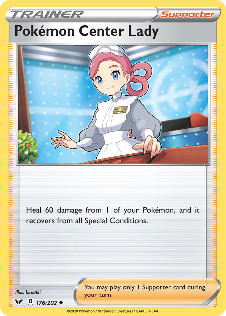 Pokemon Center Lady (176/202) [Sword & Shield: Base Set] | Exor Games Bridgewater