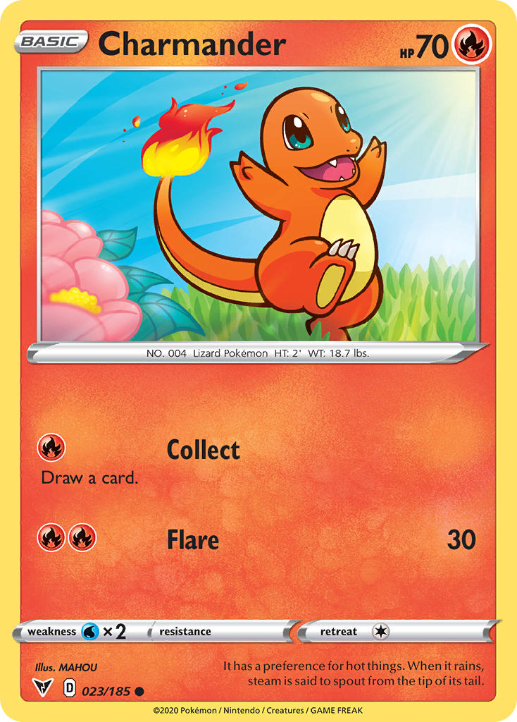 Charmander (023/185) [Sword & Shield: Vivid Voltage] | Exor Games Bridgewater