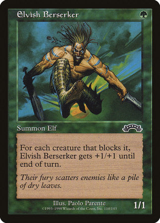 Elvish Berserker [Exodus] | Exor Games Bridgewater