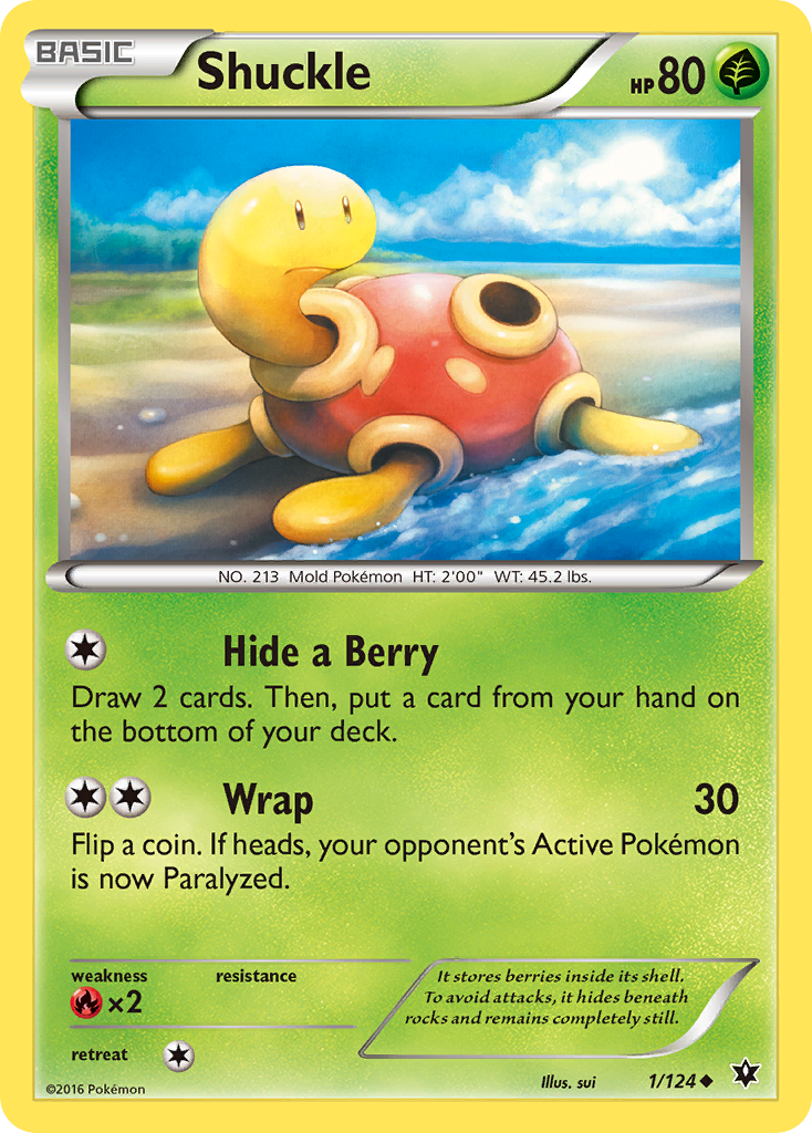 Shuckle (1/124) [XY: Fates Collide] | Exor Games Bridgewater