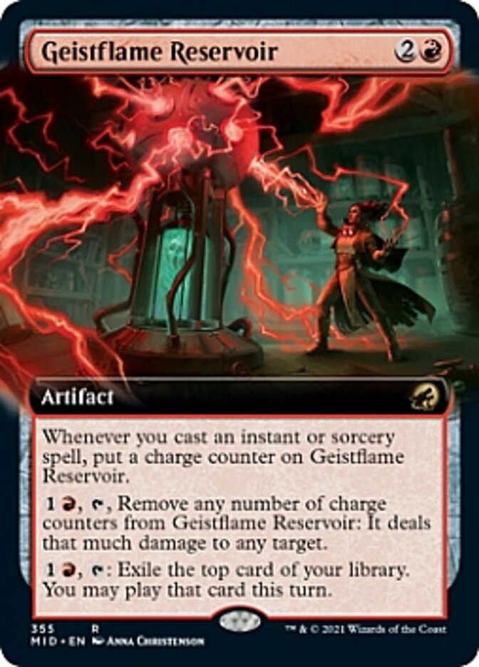 Geistflame Reservoir (Extended) [Innistrad: Midnight Hunt] | Exor Games Bridgewater