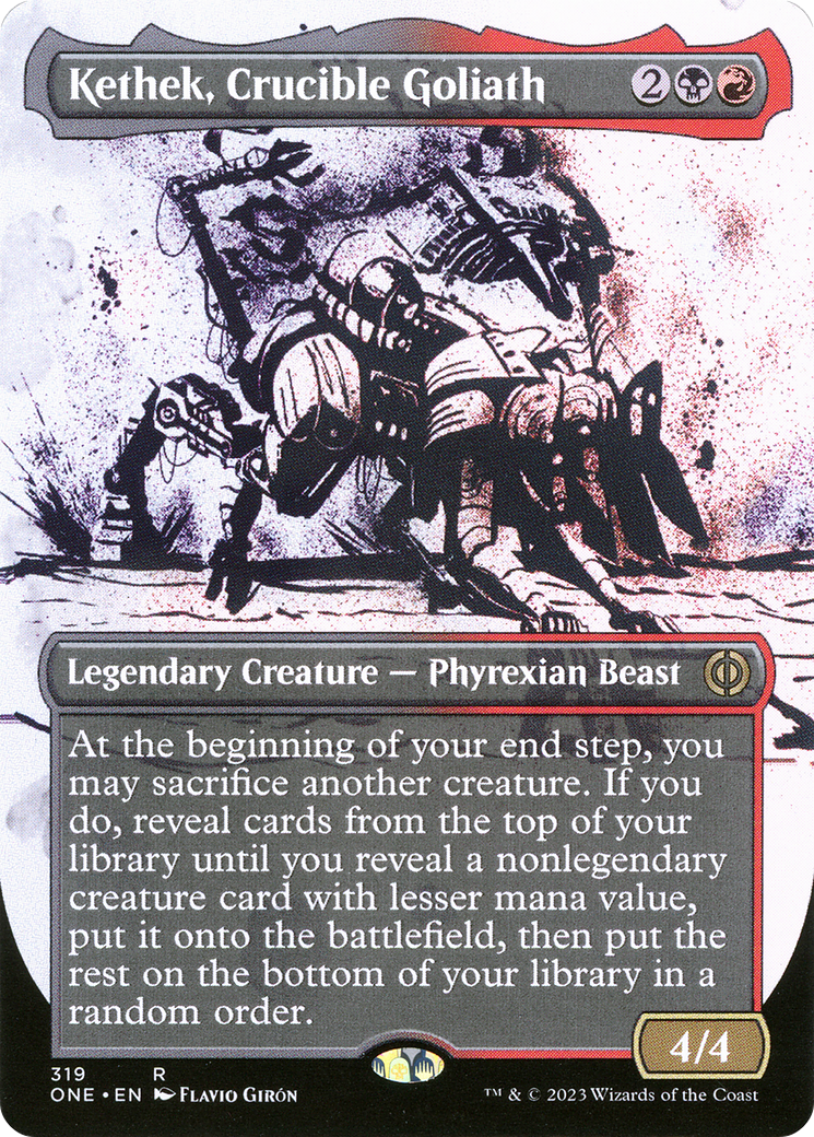 Kethek, Crucible Goliath (Borderless Ichor) [Phyrexia: All Will Be One] | Exor Games Bridgewater