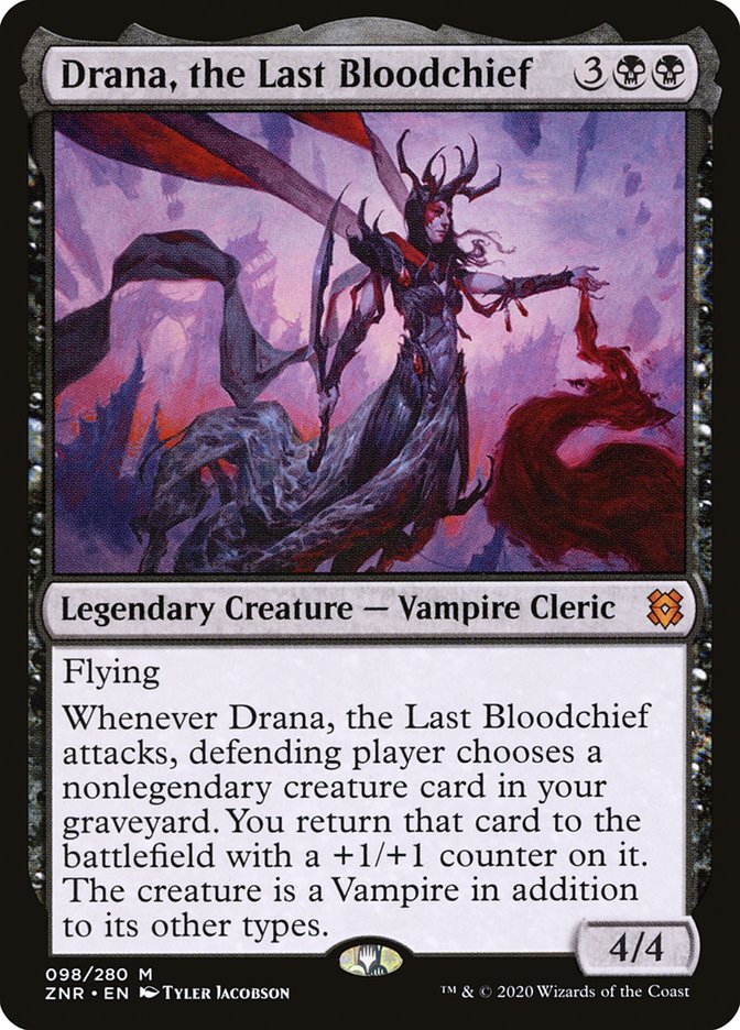 Drana, the Last Bloodchief [Zendikar Rising] | Exor Games Bridgewater