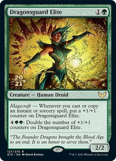 Dragonsguard Elite [Strixhaven: School of Mages Prerelease Promos] | Exor Games Bridgewater