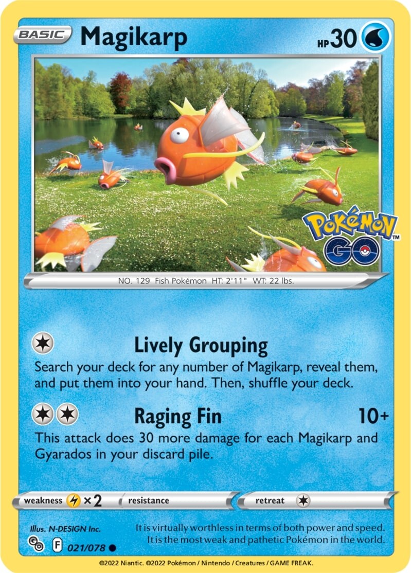 Magikarp (021/078) [Pokémon GO] | Exor Games Bridgewater