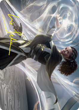 Clever Lumimancer Art Card (Gold-Stamped Signature) [Strixhaven: School of Mages Art Series] | Exor Games Bridgewater